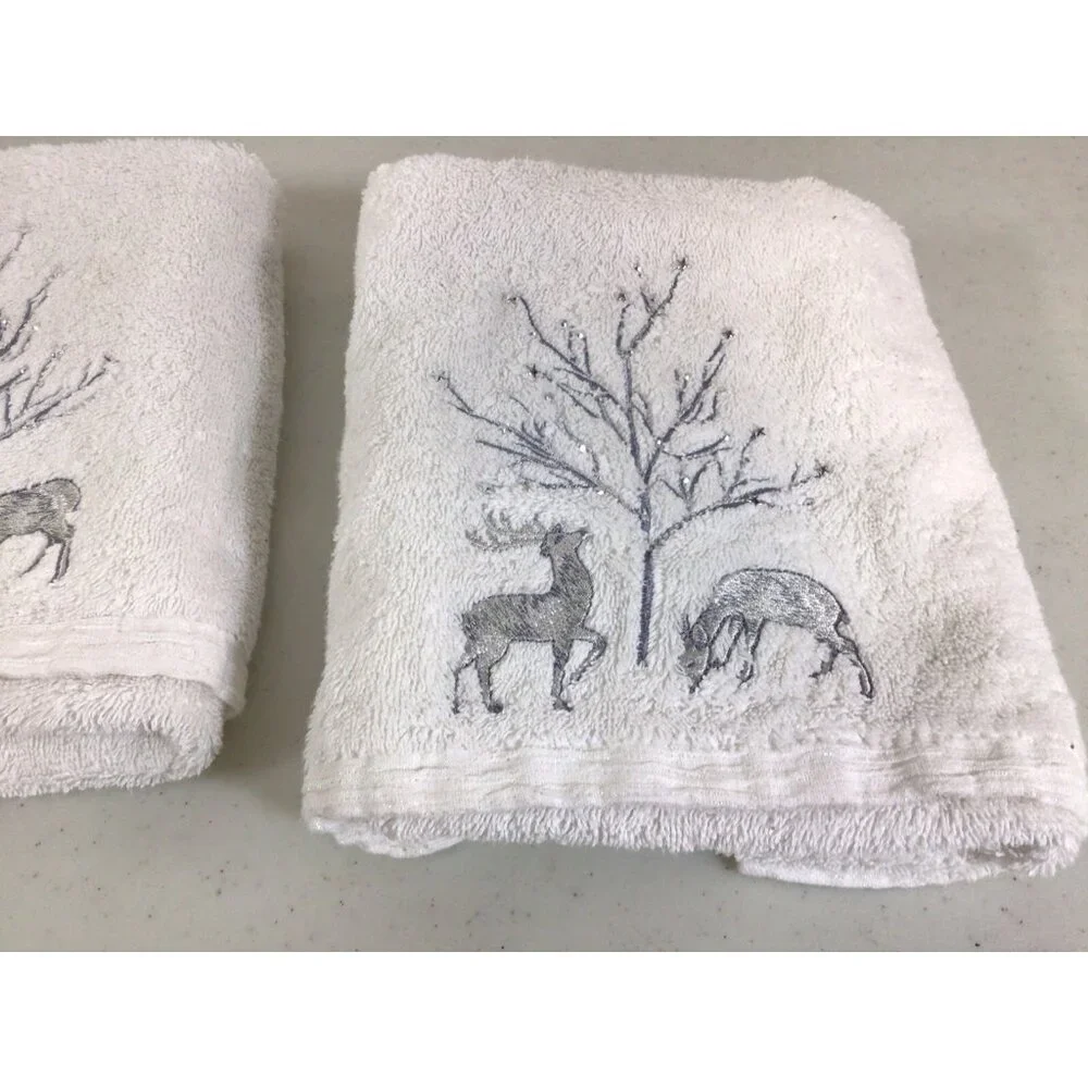 Arctic Holiday Holiday Christmas Towels Set of Two